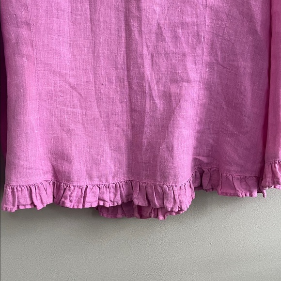 CP Shades Sausalito Marseala Linen dusty rose button down shirt size large - Picture 10 of 15